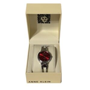 Anne Klein Red and Silver Women's Watch